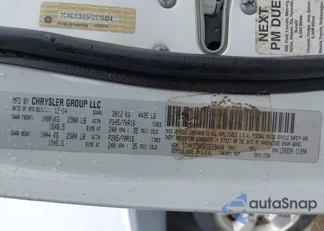 2015 Jeep Compass Sport from USA, damaged, VIN 1C4NJCBA5FD219404